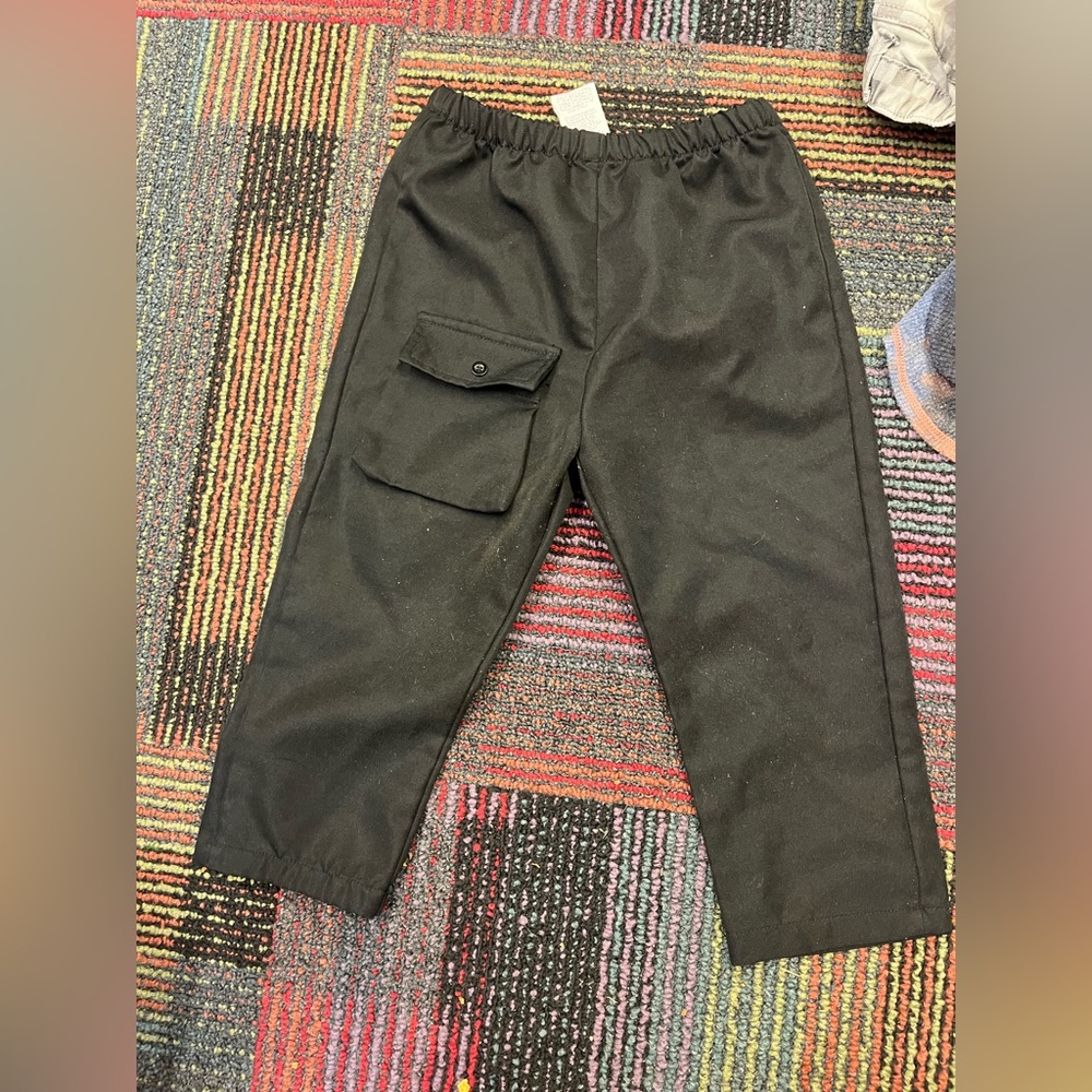 SHEIN Black Men's Cargo Pocket Jogger Pants